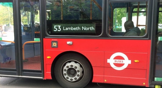 A 53 to Lambeth North